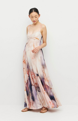 Juliette Hogan Bloom Crepe Isabella Pleat Dress