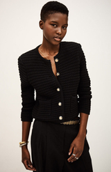 Ba&sh Noir Gaspard Cardigan