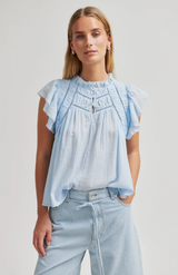 Second Female Cashmere Blue Gaya Top