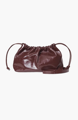 Second Female Bitter Chocolate Lacque Leather Bag