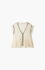 Mes Demoiselles Black And White Bolly Top