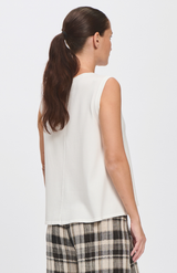 Transit White Visc Layer Back Tank
