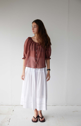 Mahsa Maple Bon Ruffle Blouse