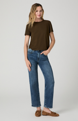 Paige Stevie Ankle Frittata Straight Leg Jean