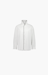 Rebe White Piped Shirt