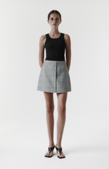Rebe Houndstooth Camille Mini Skirt
