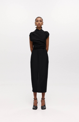 Harris Tapper Black Silk Chaimberlain Dress