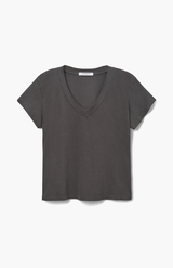 Perfect White Tee Vintage Black Hendrix Boxy V Neck Tee