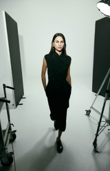 Harris Tapper Black Silk Chaimberlain Dress