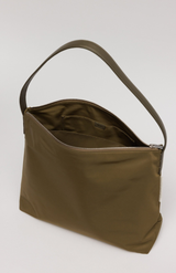 Yu Mei Fir Green Nylon Medium Utility Bag