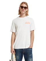 Scotch & Soda Off White Artwork T-Shirt