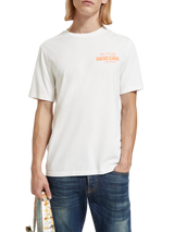 Scotch & Soda Off White Artwork T-Shirt