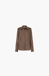 Camilla And Marc Chocolate Check Mannix Shirt