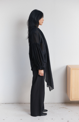 Mahsa Black Bow Blouse