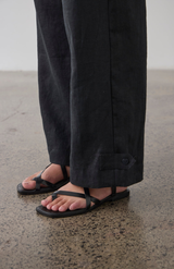 Laing Black Tab Cuff Pant