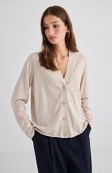 Laing Sand Liv V-Neck Cardigan