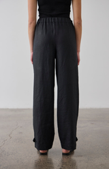 Laing Black Tab Cuff Pant