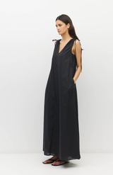 Juliette Hogan Black Resort Cotton Tulia Dress