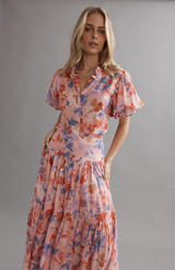 Caitlin Crisp Pink Wildflower Soho Blouse