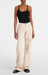 SLVRLAKE Ecru Mica Wide Leg Jeans