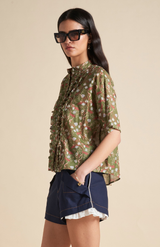 Karen Walker Olive Multi Colette Shirt