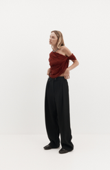 Harris Tapper Burgundy Lucille Top