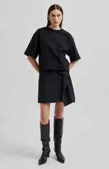 Second Female Black Ghita Glitter Tee