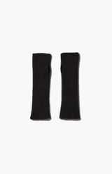 Francie Black Fingerless Gloves