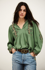 Ba&sh Vert Philo Top