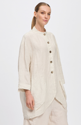 Transit Chalk Collarless Shirt