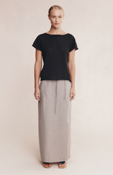Marle Black Lill Knit Tee