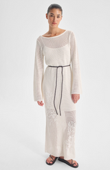 Morrison White Chiara Knit Dress