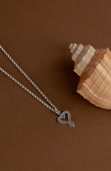 Zoe & Morgan Sterling Silver Mini Gypsy Heart Necklace