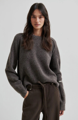 Second Female Mid Grey Melange Raglan Knit