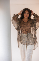 Mes Demoiselles Beige Gardenian Top
