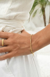 Zoe & Morgan  22k Gold Plate Ameena Bracelet