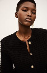 Ba&sh Noir Gaspard Cardigan