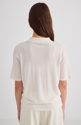Laing Cream Featherlight Cashmere Shirt