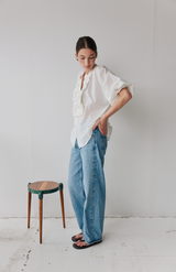 Mahsa Cream Cotton Voile Jane Blouse