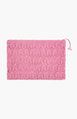 Ilio Nema Pink Macrame Clutch