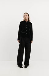 Harris Tapper Black Velvet Bardot Blazer