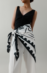 Rebe Black Ruched Top