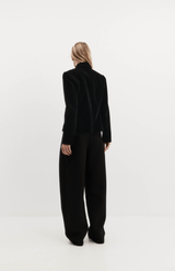Harris Tapper Black Velvet Bardot Blazer