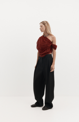 Harris Tapper Burgundy Lucille Top