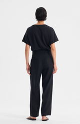 Morrison Black Linen Jackson Pant
