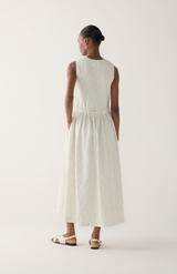 Foemina Basil Stripe Seersucker Cameron Dress
