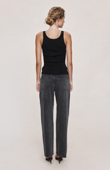Marle Black Cashmere Blend Sena Singlet