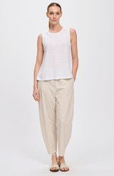 Transit White Visc Layer Back Tank