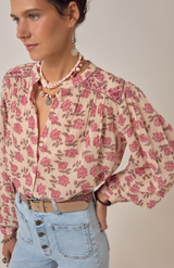 Maison Hotel Scottish Pink Lennox Blouse