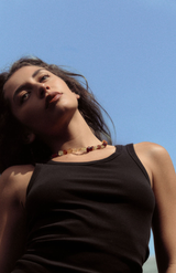 Honey Bloom Poppy Necklace